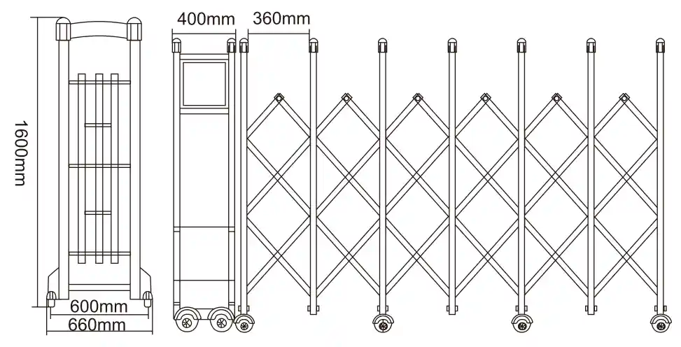 retractable driveway gate structure