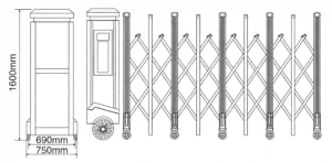Collapsible Driveway Gate Structure