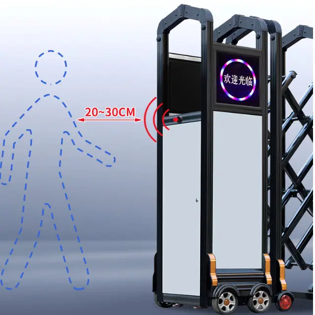 telescopic-gate-infrared-anti-collision-detail